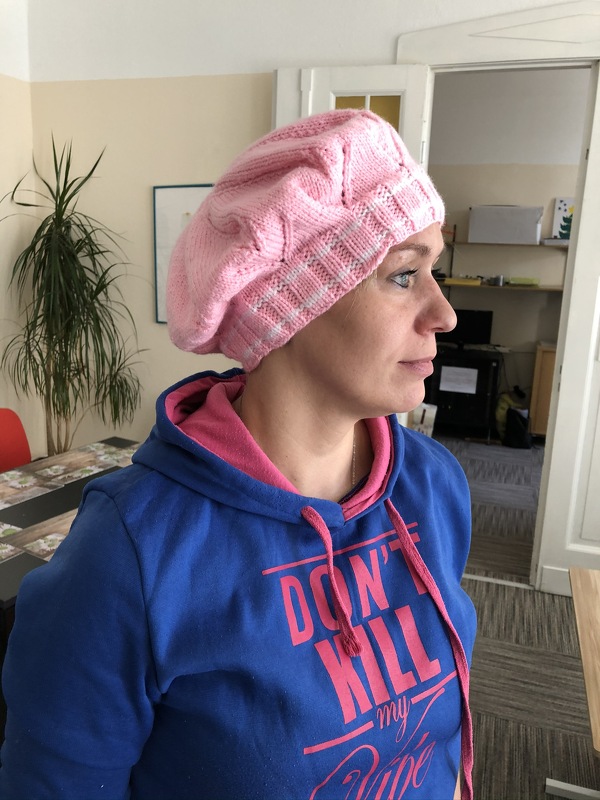 Strickanleitung Baskenmütze &quot;Sonnenschein&quot; in 2 Größen