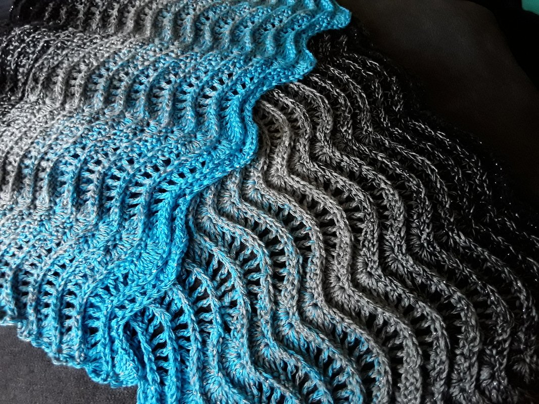 Häkelanleitung Loop &quot;Wolkenbruch&quot;