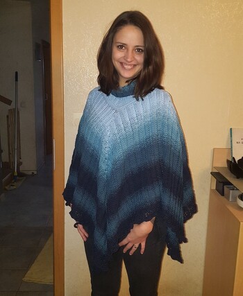 Eine super Anleitung! Meine Tochter liebt ihren Riesenponcho (habe ein 