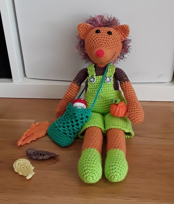 Häkelanleitung Hank, der Igel