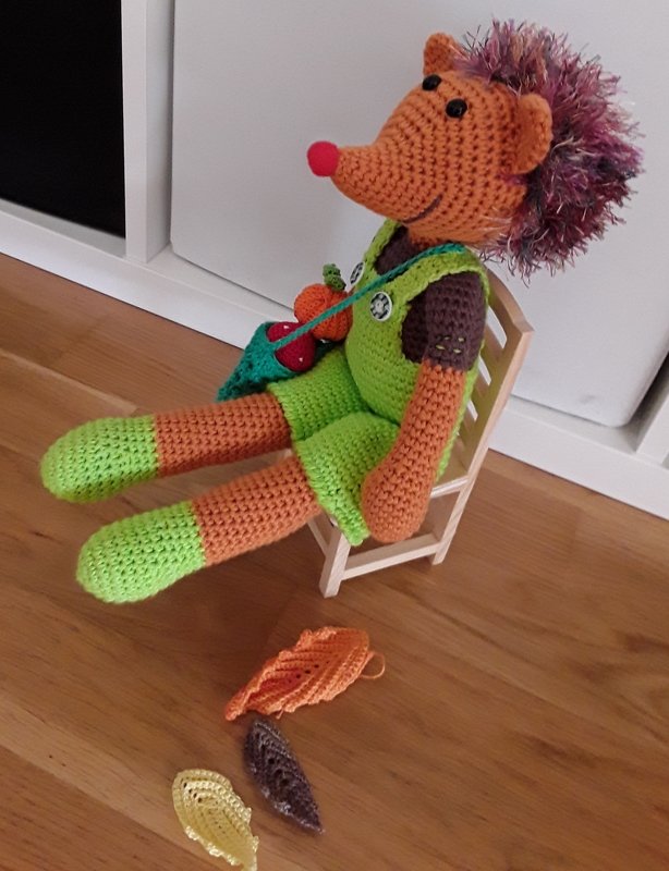 Häkelanleitung Hank, der Igel