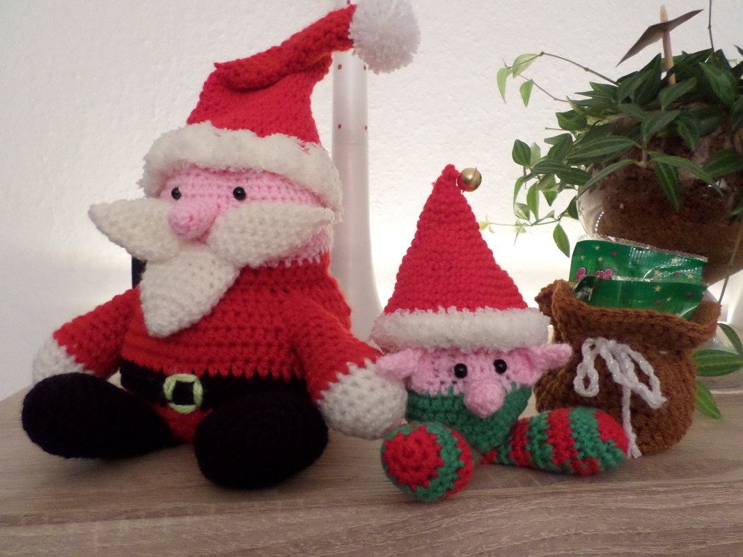 Häkelanleitung Adventskalender, Santa &amp; seine Weihnachtswichtel
