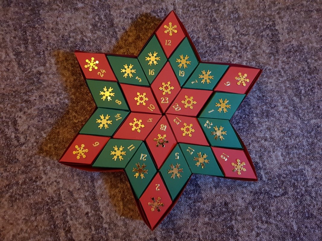 Adventskalender – Stern – Bastelvorlagen mit Anleitung