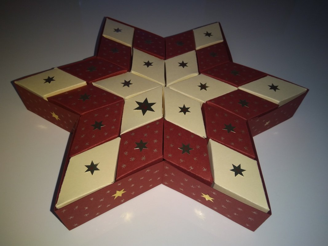 Adventskalender – Stern – Bastelvorlagen mit Anleitung