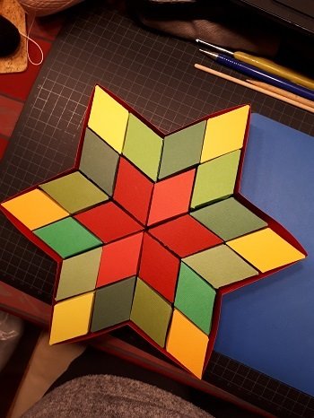 Adventskalender – Stern – Bastelvorlagen mit Anleitung