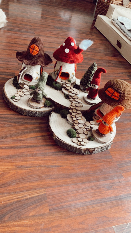 Häkelanleitung &quot;Zwergenidyll&quot; Dekoidee!