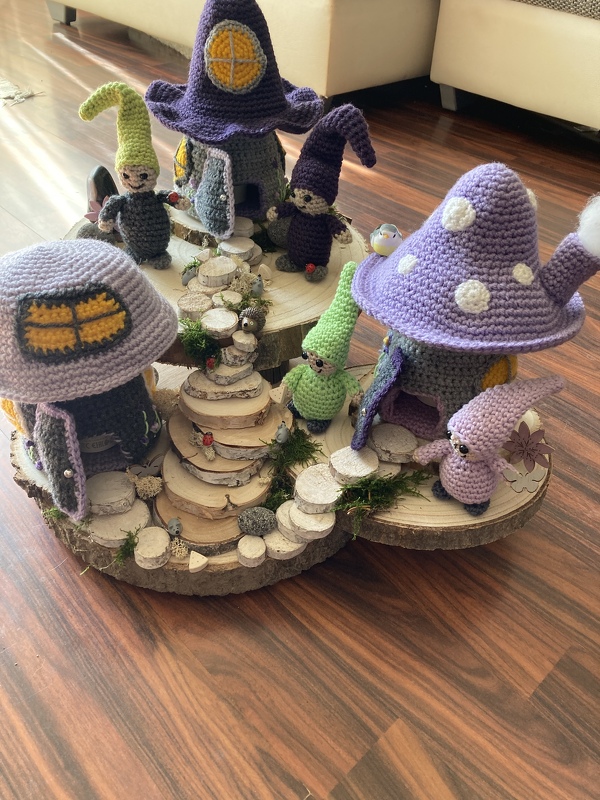 Häkelanleitung "Zwergenidyll" Dekoidee!