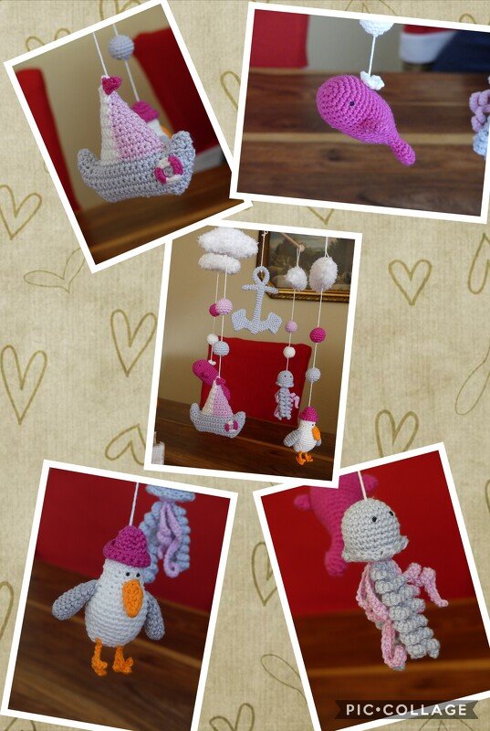 Häkelanleitung Babys Küstenmobile