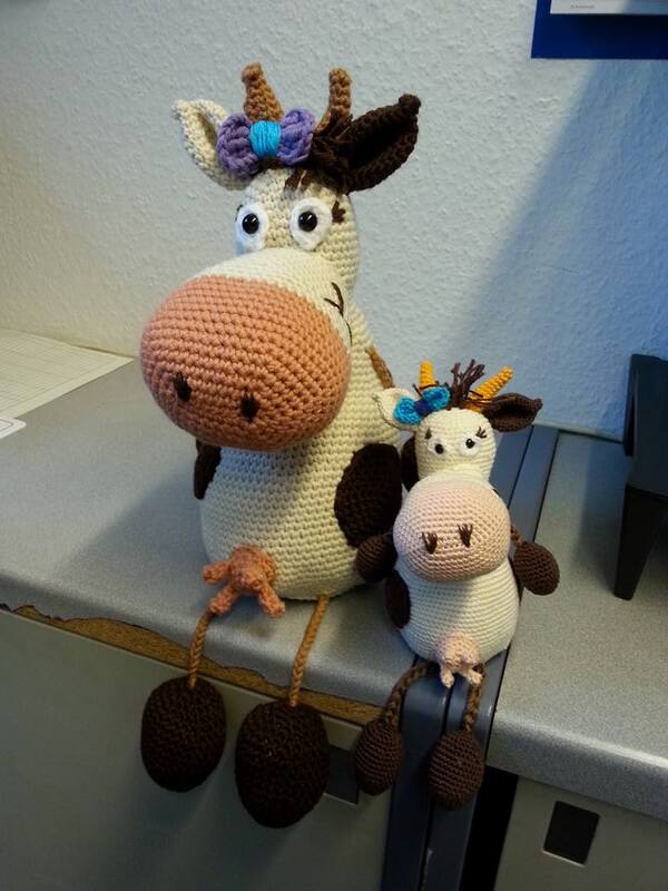 Kantensitzer Kuh, Häkelanleitung PDF