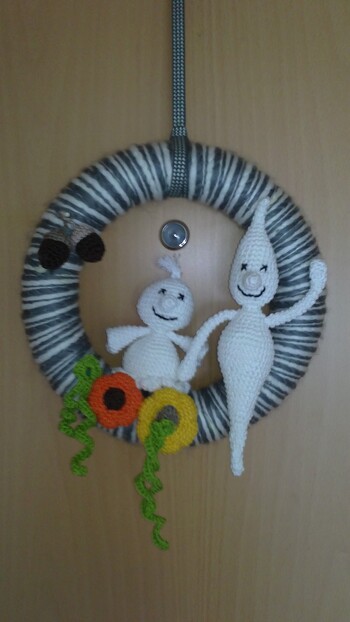 Unser Halloween-Türschmuck...