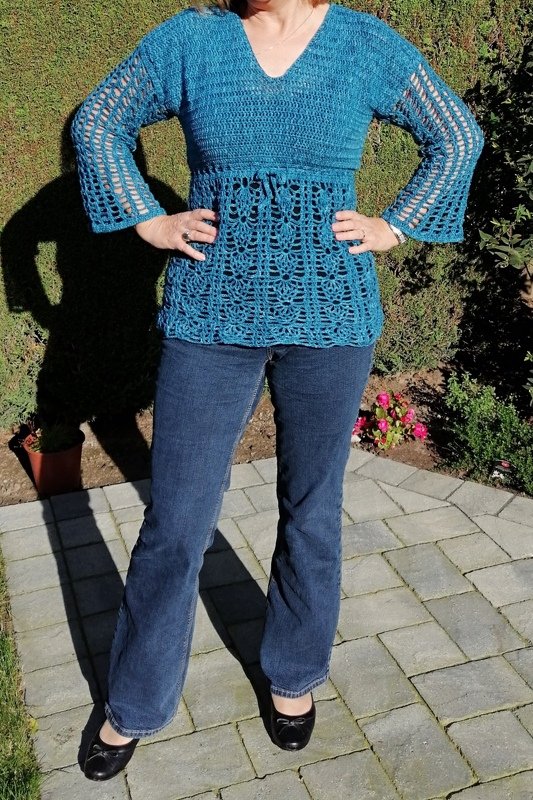 Häkelanleitung Pullover &quot;Gioiello&quot;