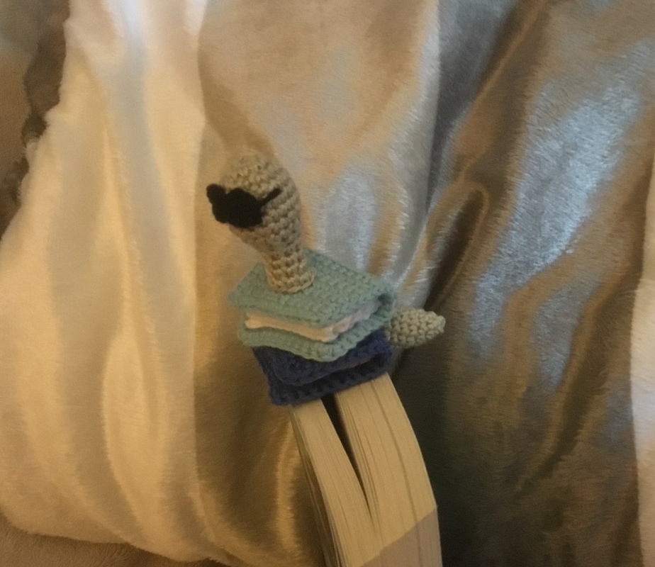 Häkelanleitung Lesezeichen &quot;Bücherwurm&quot;