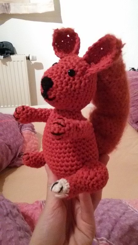 Häkelanleitung Eichhörnchen Kiki