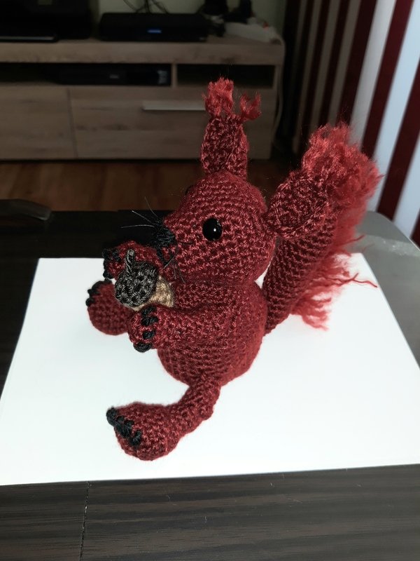 Häkelanleitung Eichhörnchen Kiki