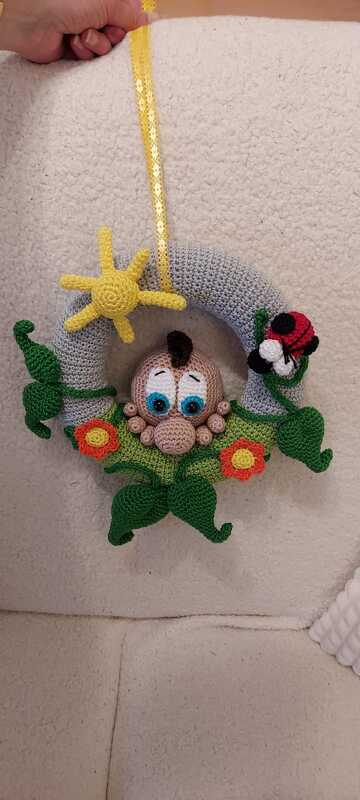 Häkelanleitung Türkranz &quot;Guck,Guck&quot;