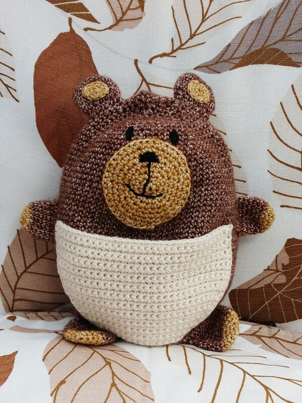 Schmusetuch Kuschel-Bob - Häkelanleitung für Anfänger