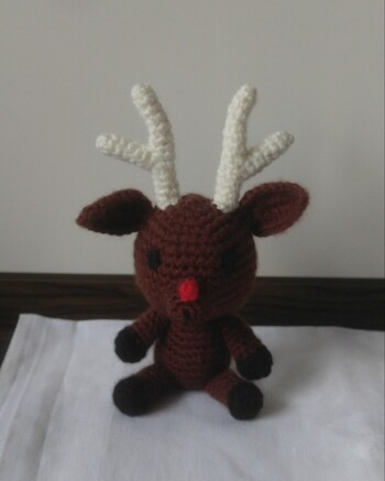 Ein Rentier für meinen Weihnachtsschlitten.