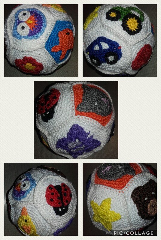 Häkelanleitung Baby-Ball Applikationen