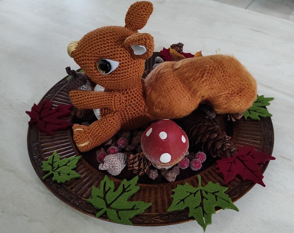 Eichhörnchen Junior Häkelanleitung Amigurumi