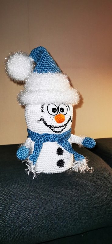 Häkelanleitung - Süße Schneemänner - befüllbar, Geschenkidee, Adventskalender