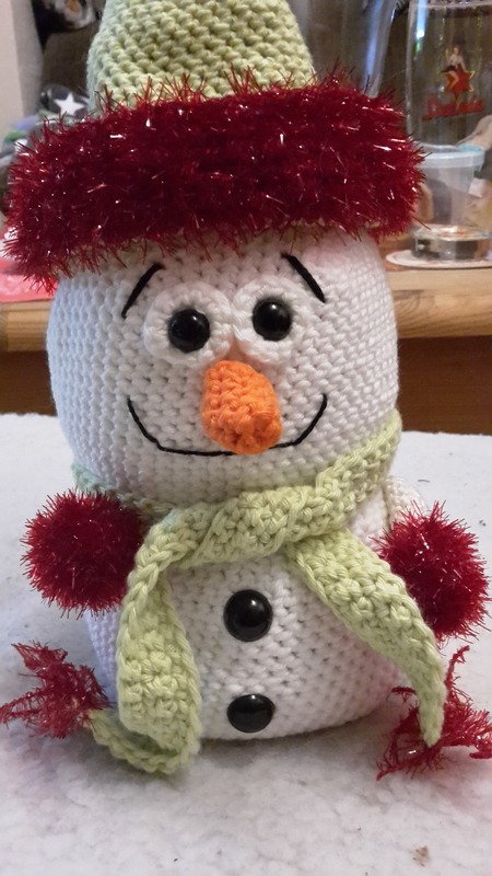 Häkelanleitung - Süße Schneemänner - befüllbar, Geschenkidee, Adventskalender