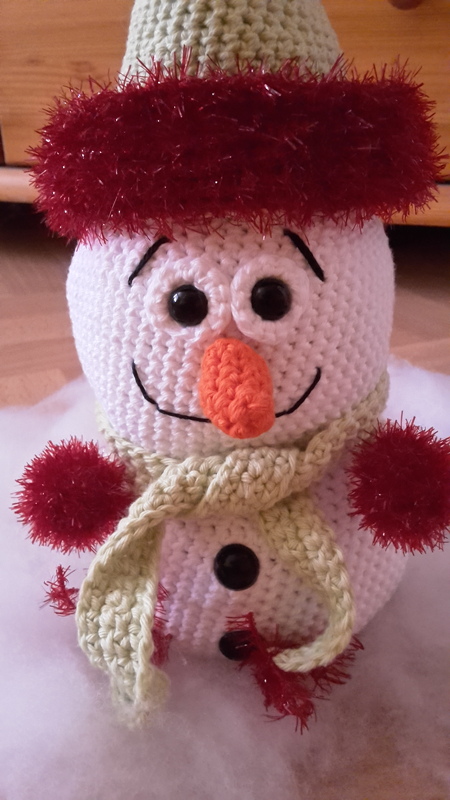 Häkelanleitung - Süße Schneemänner - befüllbar, Geschenkidee, Adventskalender