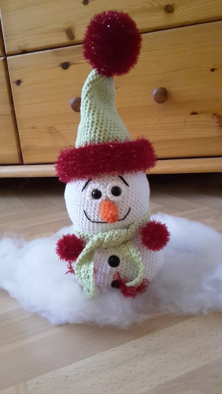 Häkelanleitung - Süße Schneemänner - befüllbar, Geschenkidee, Adventskalender