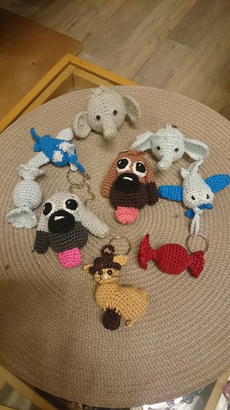 Häkelanleitung Amigurumi Schlüsselanhänger Elefant