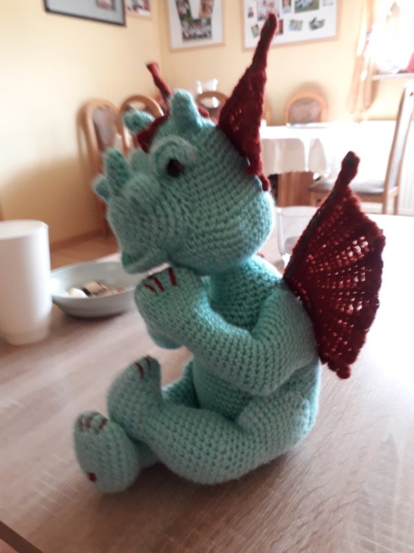 Häkelanleitung Drache Xemerius