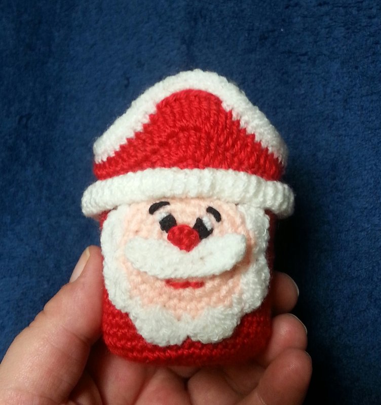 Häkelanleitung Adventkalender Weihnachtsmann