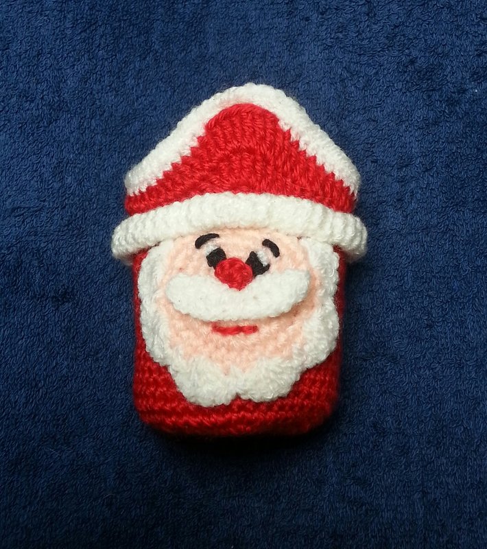 Häkelanleitung Adventkalender Weihnachtsmann