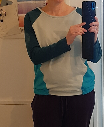 LILLE &amp; FRAU LILLE Raglansweater mit schrägen Teilungsnähten