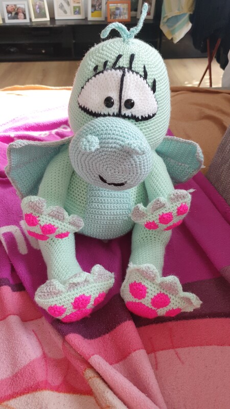 Häkelanleitung Drache Bubu