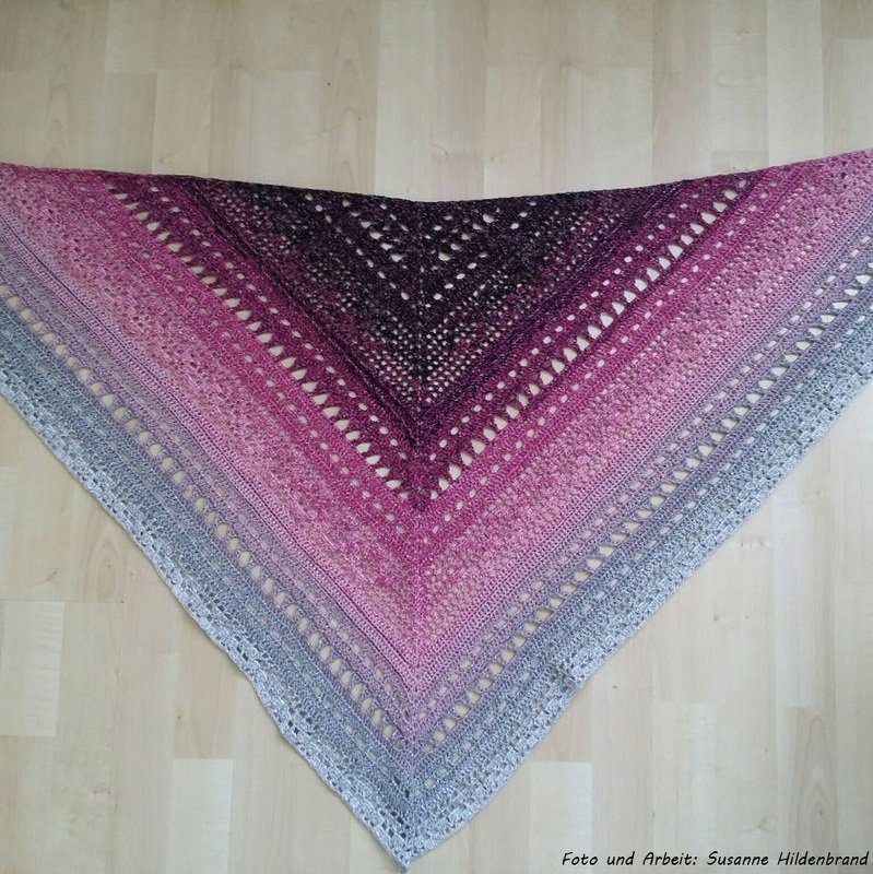 Häkelanleitung Tuch Infinito