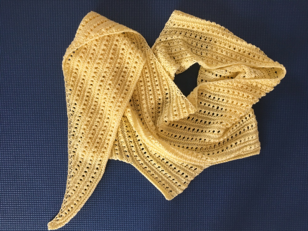 Pronto - asymmetric shawl for beginners