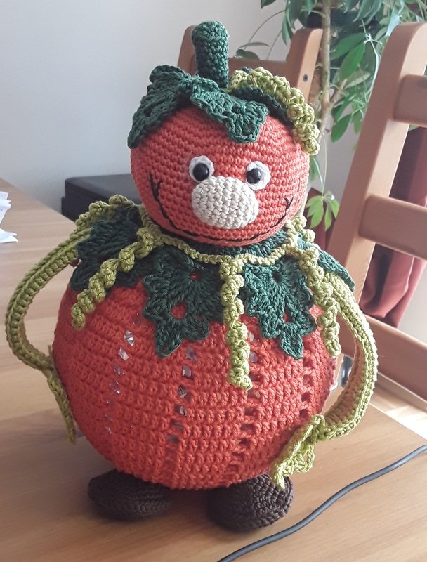 Häkelanleitung Lampe Konrad Kürbis