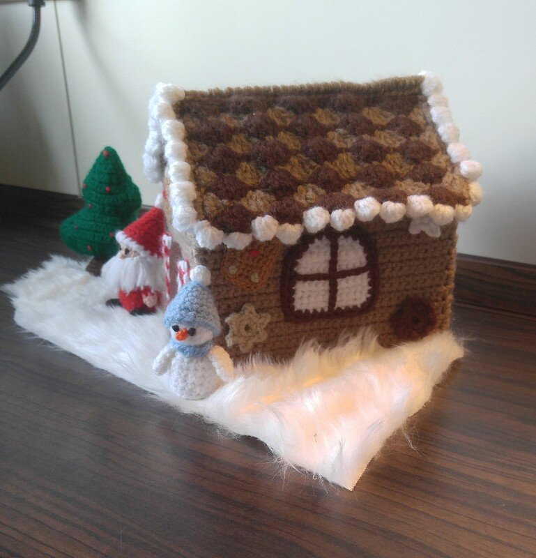 Lebkuchenhaus - Häkelanleitung