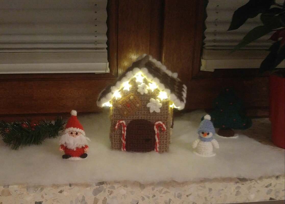 Lebkuchenhaus - Häkelanleitung