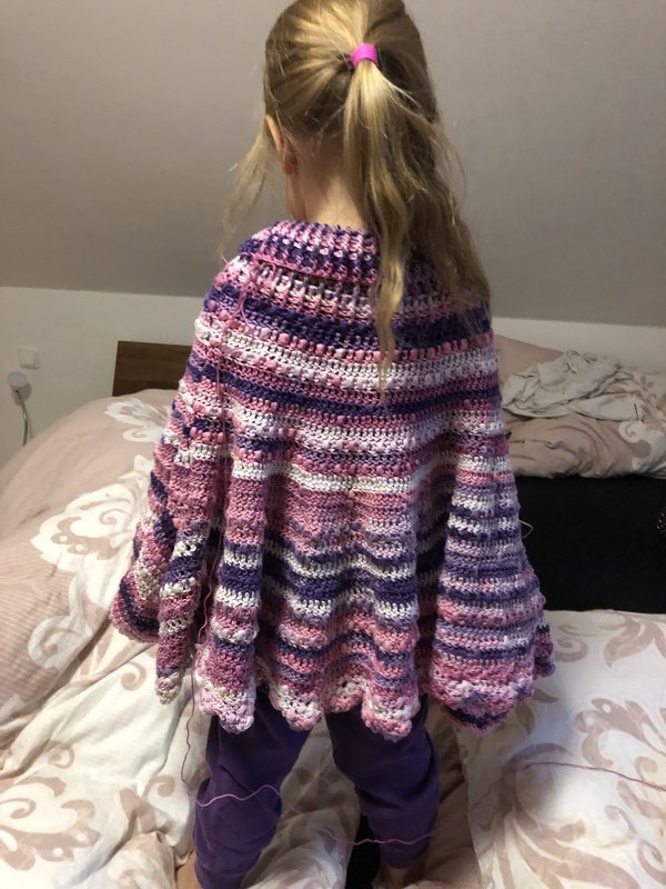 Häkelanleitung Poncho (alle Größen)