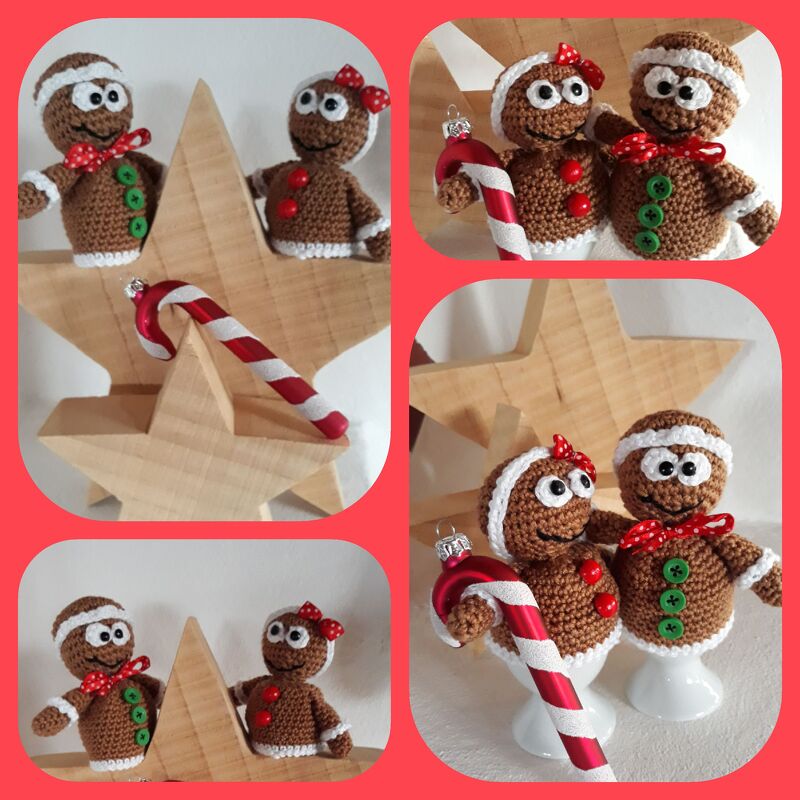 Häkelanleitung Eierwärmer Lebkuchenmännchen - PDF Datei