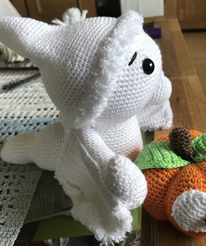 Gespenst und Kürbis Häkelanleitung Amigurumi