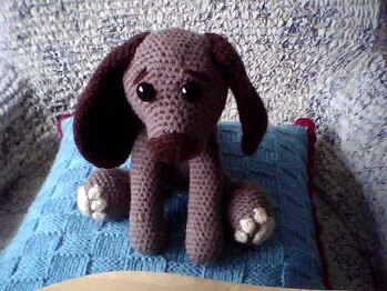 Häkeln hat gut geklappt, leider etwas klein geworden, aber niedlich!