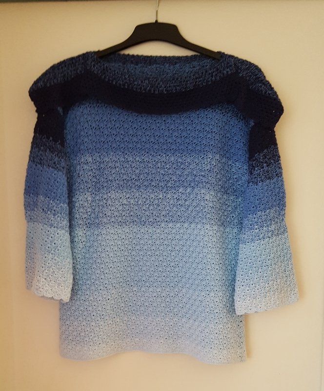 Häkel-Tunika SKY (Gr. S/M und L/XL, leicht an alle Größen anzupassen)