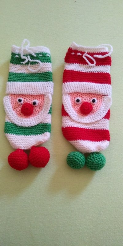 Nikolaus-Säckchen Häkelanleitung