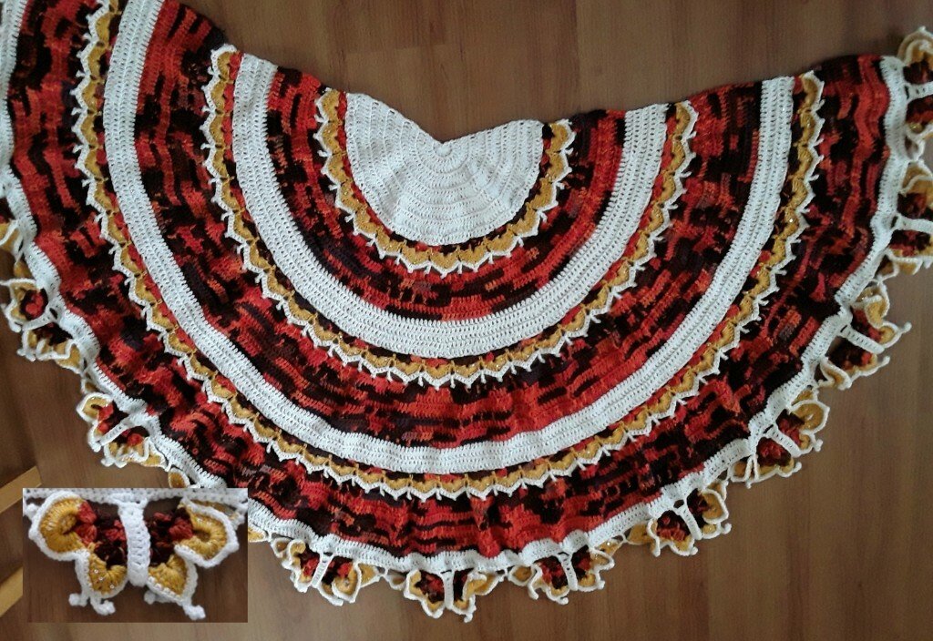 ஜீ☆¸¸.•   Großes Schmetterlingstuch  .¸¸☆ஜீ­­­­­