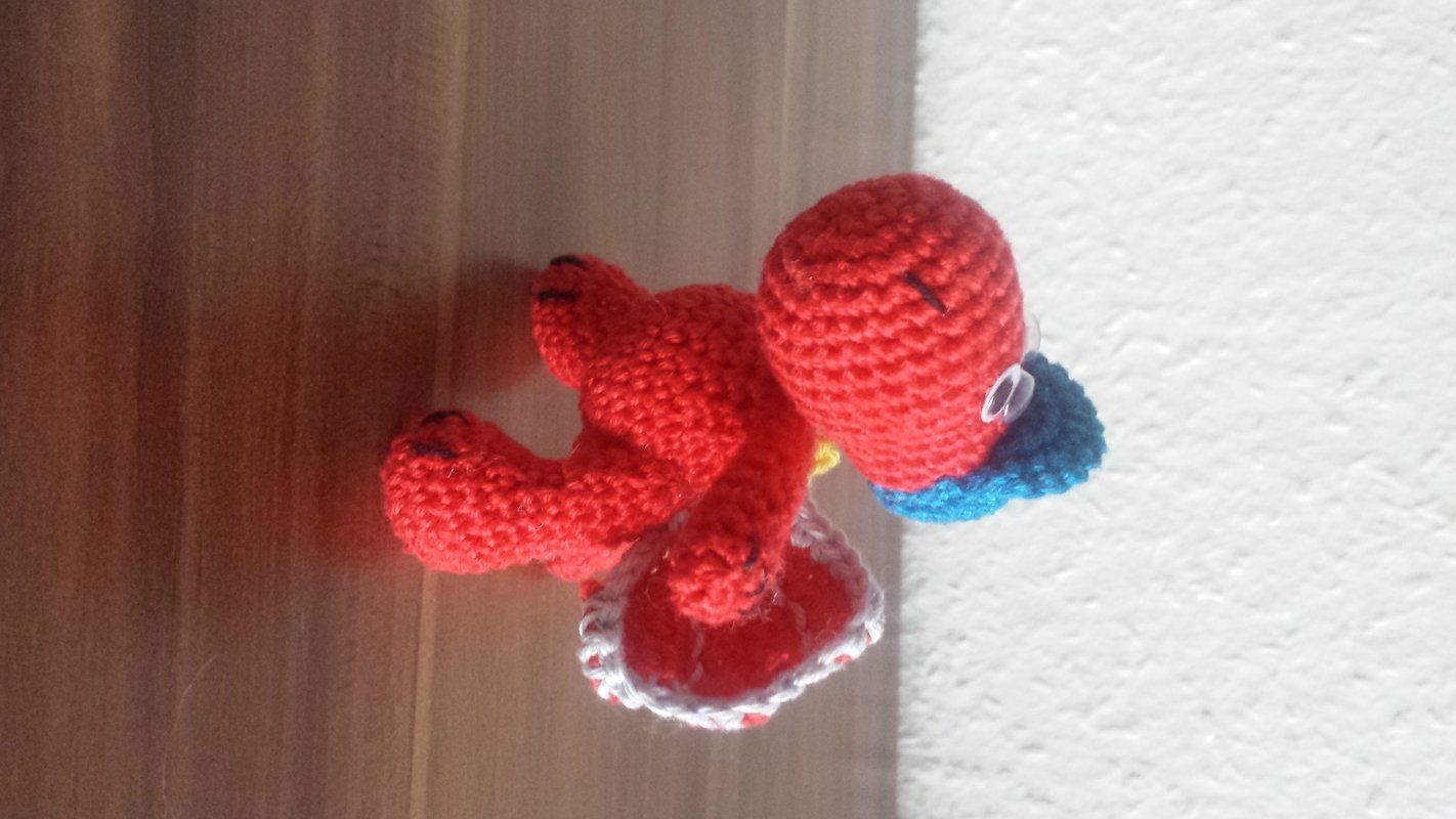 Drache oder Dino?  Mutmacher Pfiffikus,  Häkelanleitung als PDF