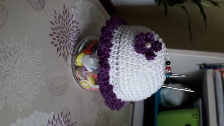 Nadelkissen häkeln kostenlos - Nadelkissen / Deko-Glas - Häkelanleitung PDF