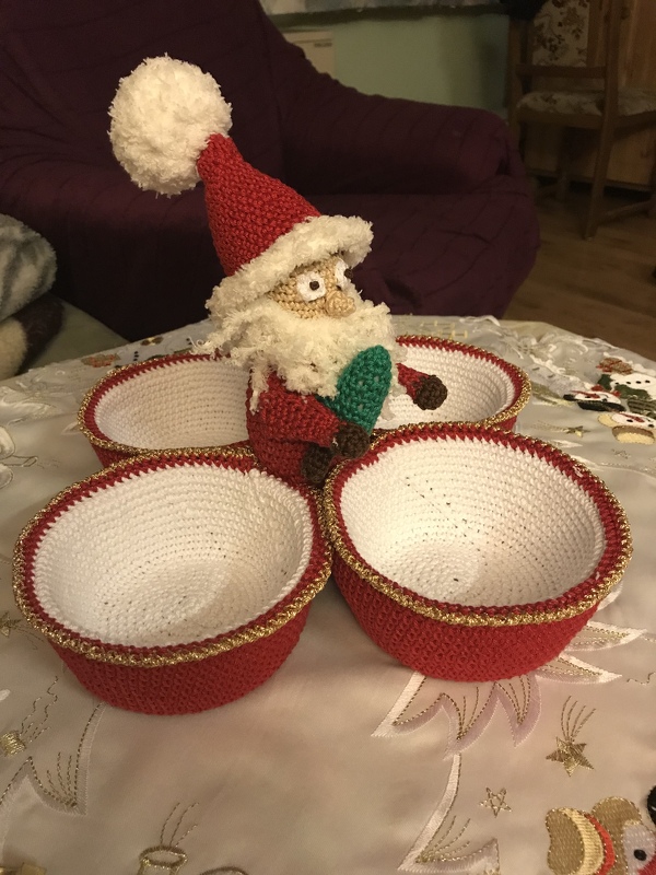 Häkelanleitung - Santas &quot;süße&quot; Versuchung - Geschenkidee! Tischdeko!