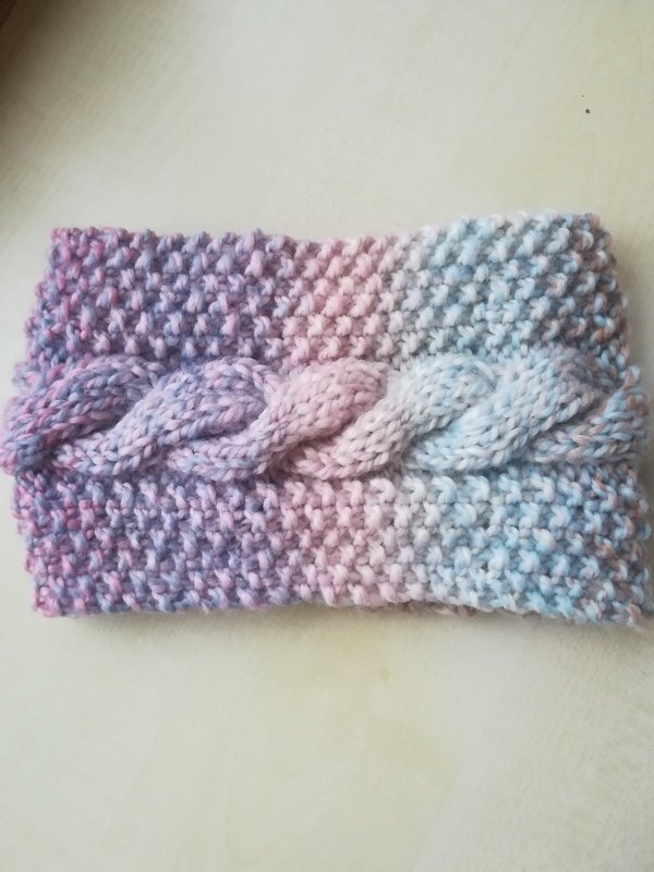 Strickanleitung Stirnband "Winterzopf"