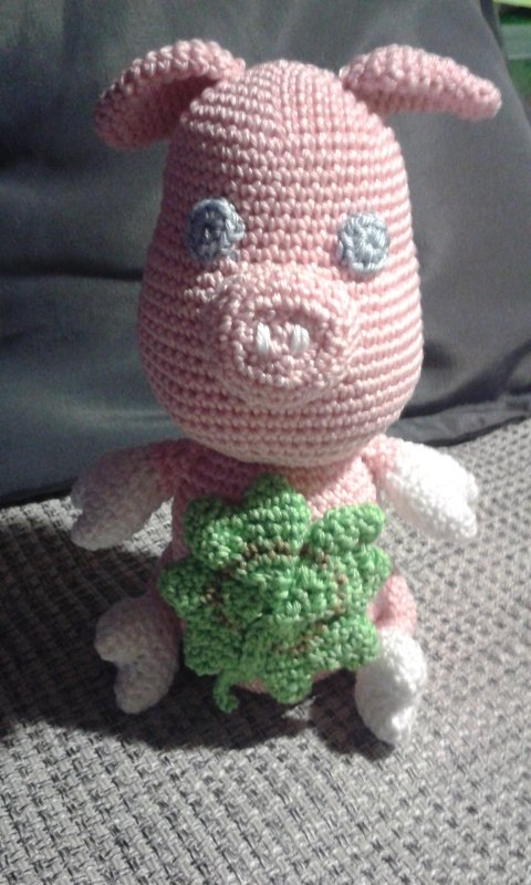 Glücksschweinchen, Häkelanleitung